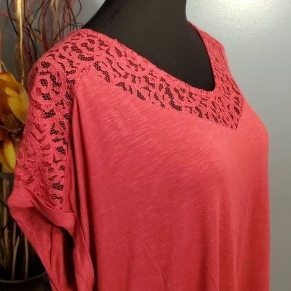 Apt. 9 Lace Panel Tee Size 1X NWT - Picture 4 of 14